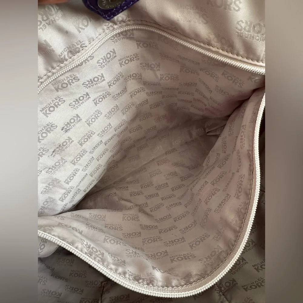 Michael Kors Purple Tote Bag - Picture 9 of 16